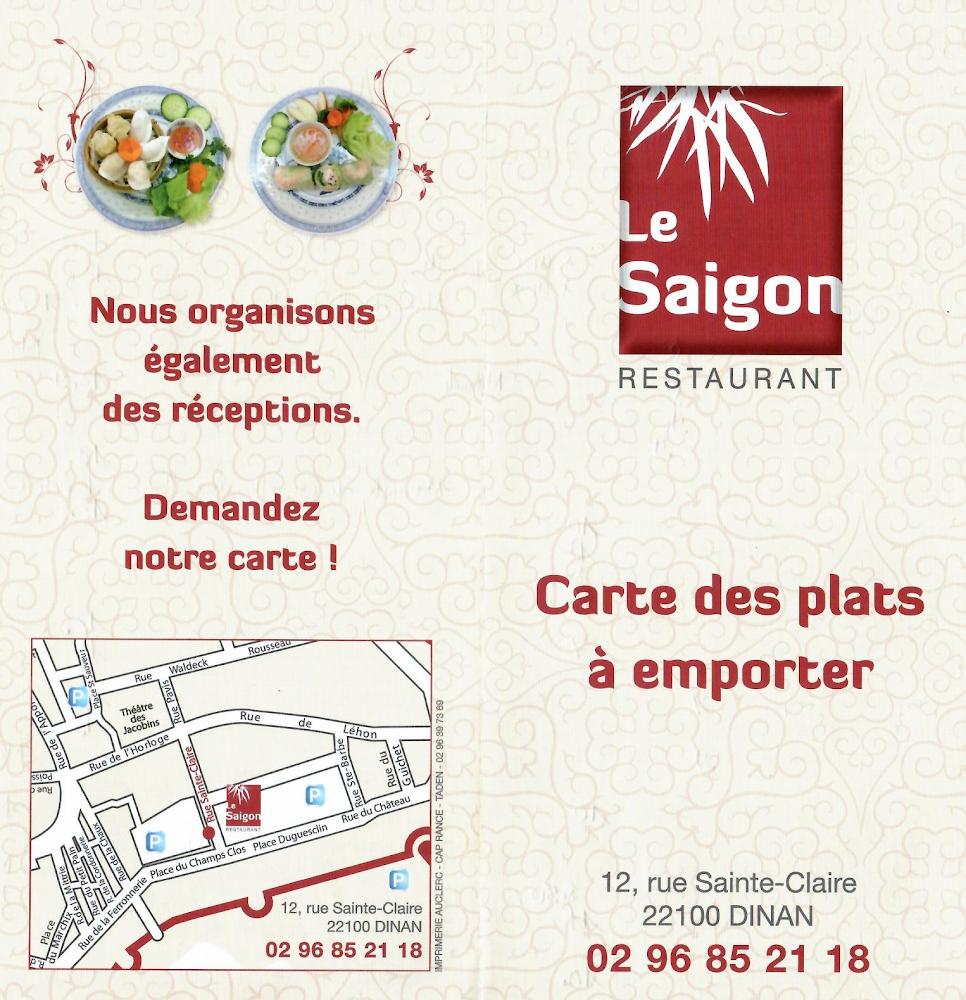 Le Saigon - Menu Image 1